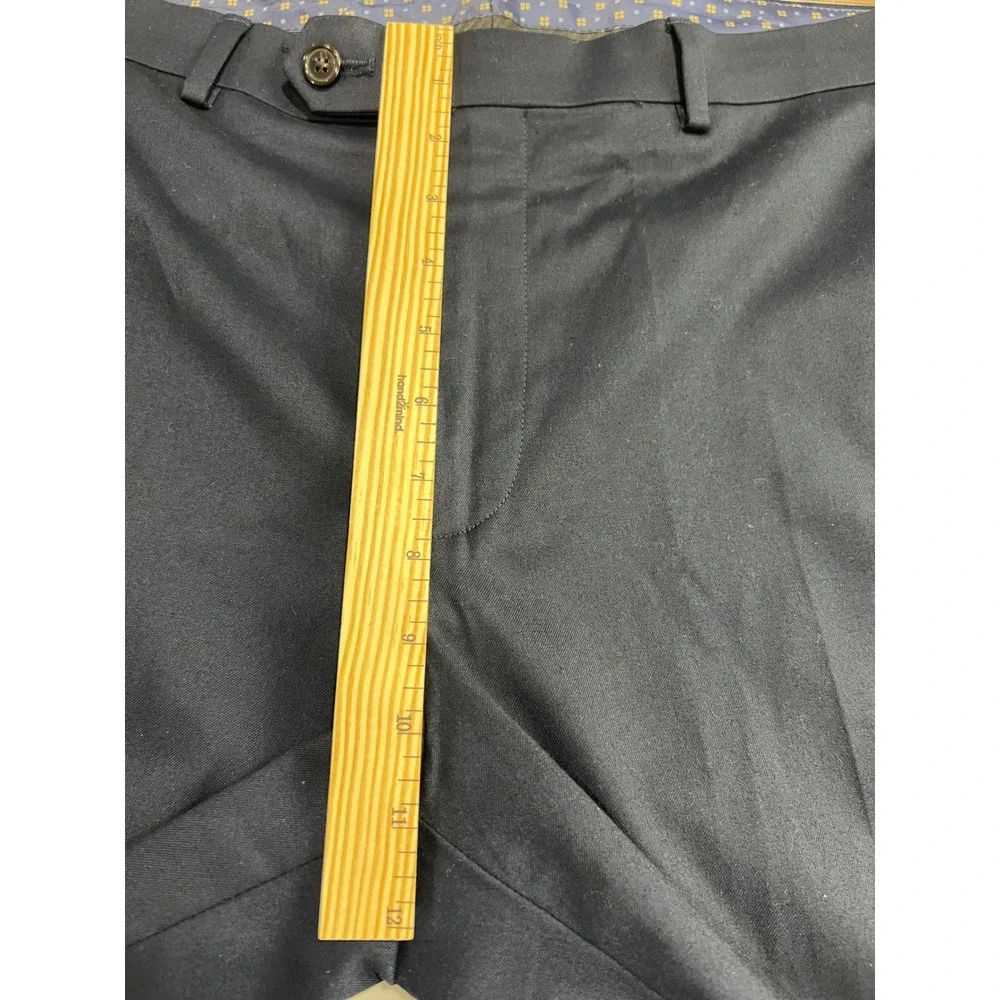 Lauren Ralph Lauren Dress Pants Men 34W x‎ 32L Navy Total Comfort Flat Front A45